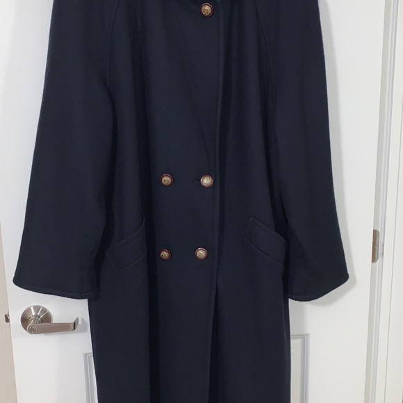 Vintage Plus Size Lady Suzette Long Wool Blend Coat - Picture 6 of 6